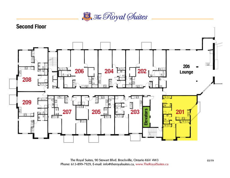 Royal Suites Second Floor Plan