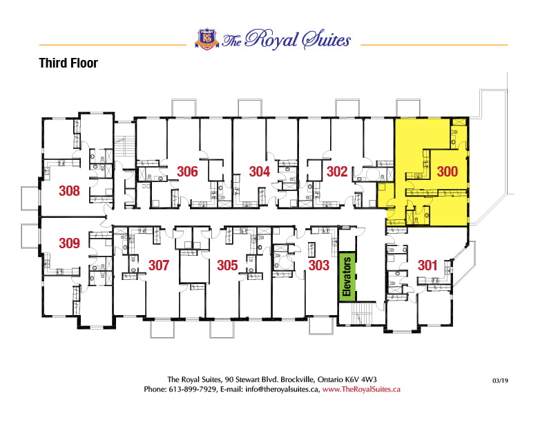 Royal Suites Third Floor Plan