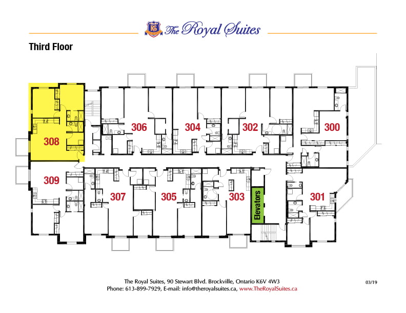 Royal Suites Third Floor Plan